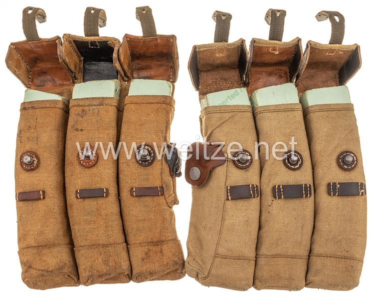 Wehrmacht 2 Magazintaschen für das Sturmgewehr MP 44 Bild 2
