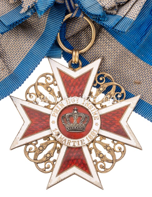 Orden der Krone von Rumänien 1. Modell (1881-1932) Großkreuz Satz Bild 2