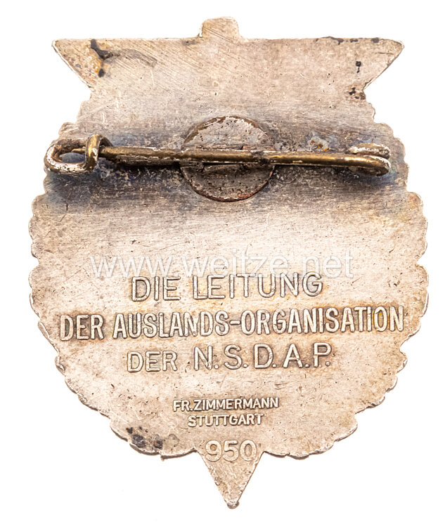 NSDAP AO Erinnerungsabzeichen in Silber für die Ehrengäste 