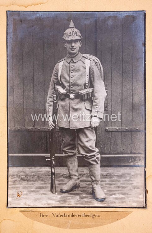 Preußen 1. Weltkrieg Foto eines Soldaten des Reserve-Infanterie-Regiment Nr. 204 zum 