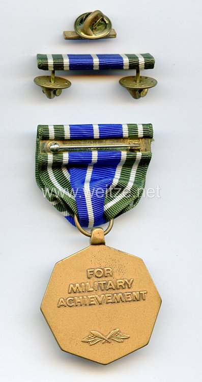 USA Medal for Military Achievement with Ribbon Bar and Lapel Pin  Bild 2