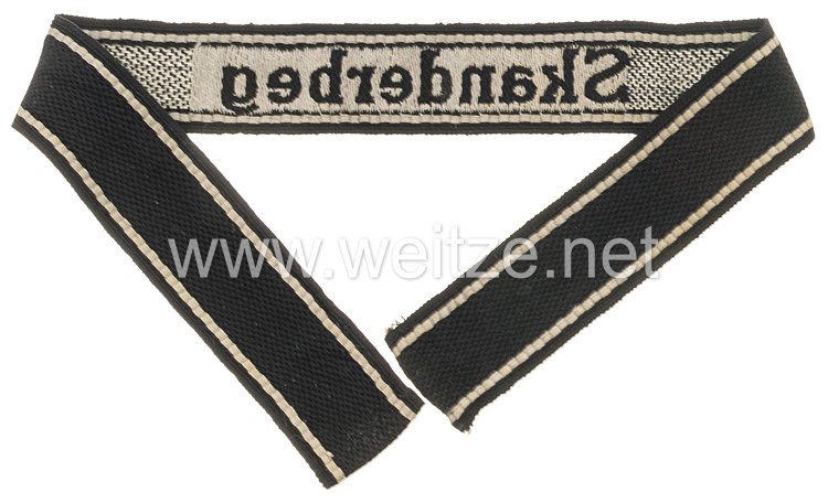 Waffen-SS Ärmelband für Angehörige der 21. Waffen-Gebirgs-Division der SS „Skanderbeg“ (albanische Nr. 1) Bild 2