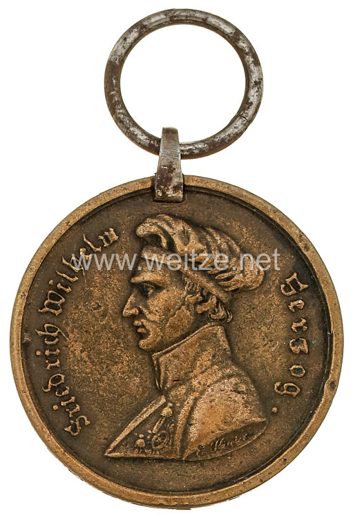 Braunschweig Waterloo - Medaille 1818 Bild 2