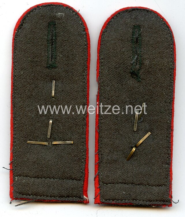 Wehrmacht Heer Paar Schulterstücke für einen Oberfeldwebel im Artillerie Rgt.4 Bild 2
