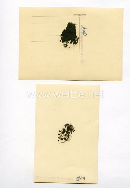 Wehrmacht 2 Fotos eines Schützen der Division Gross - Deutschland mit erbeuteter Feldbluse  Bild 2